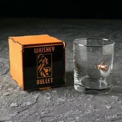 Стакан для виски с пулей
